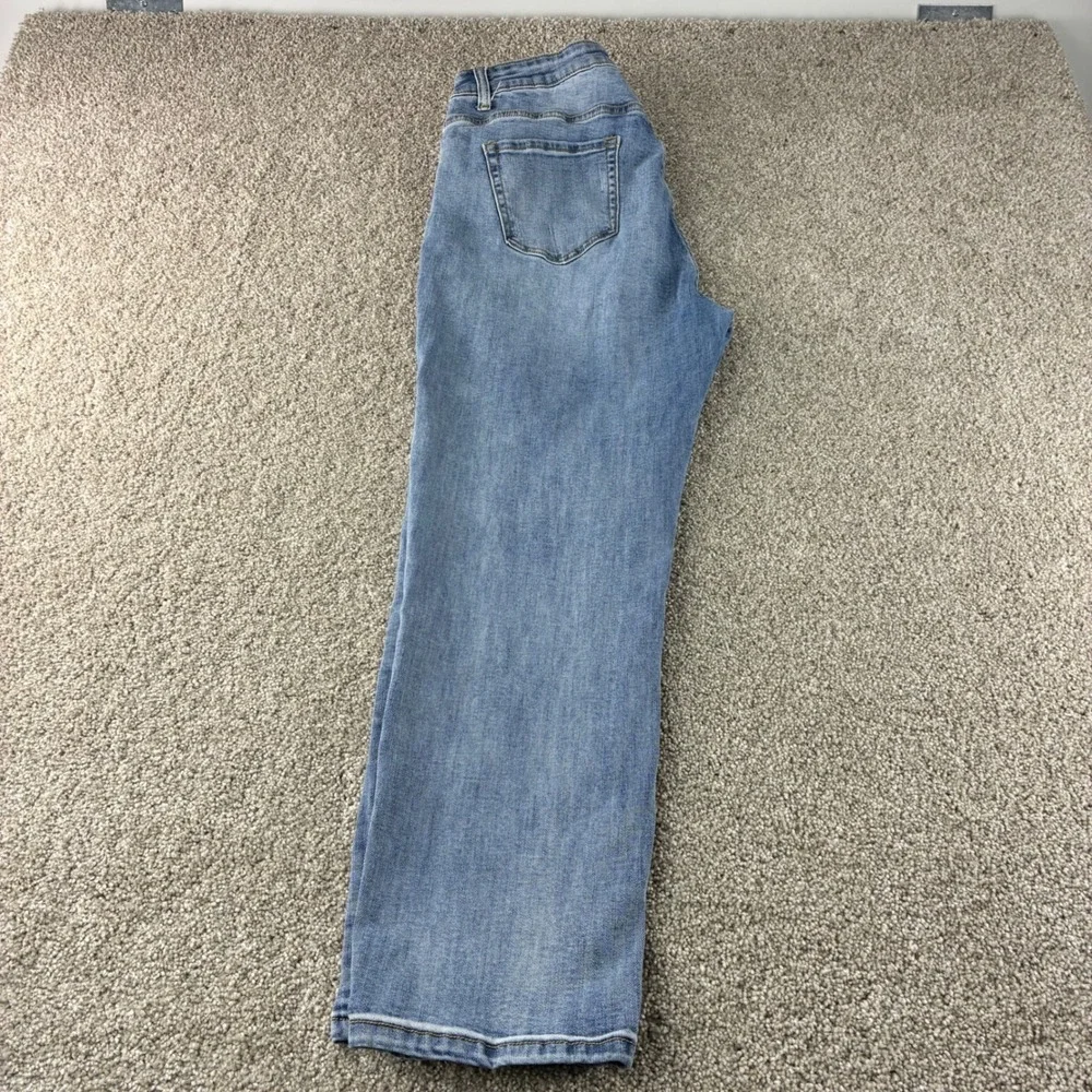 DOGMA Womens 1XL Plus Size Blue Denim‎ Jeans Comfort Stretch Casual High Rise